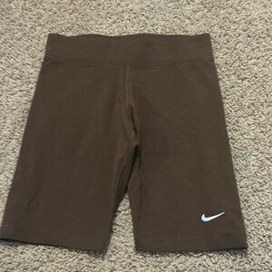 Brown Nike Biker Shorts